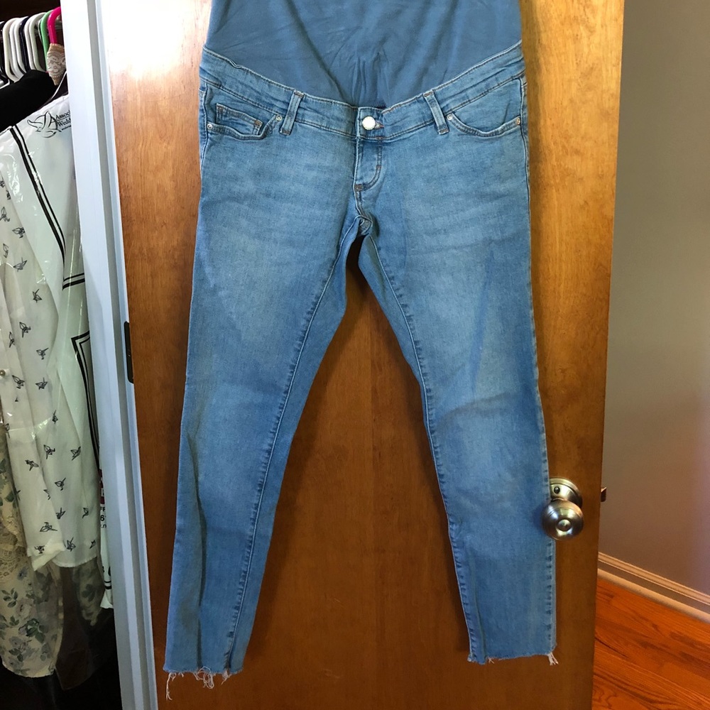 Topshop Full Panel Maternity Moto Legging